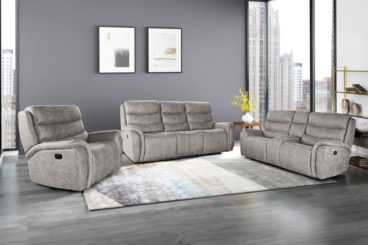Kamari Gray Power Reclining Sofa and Loveseat