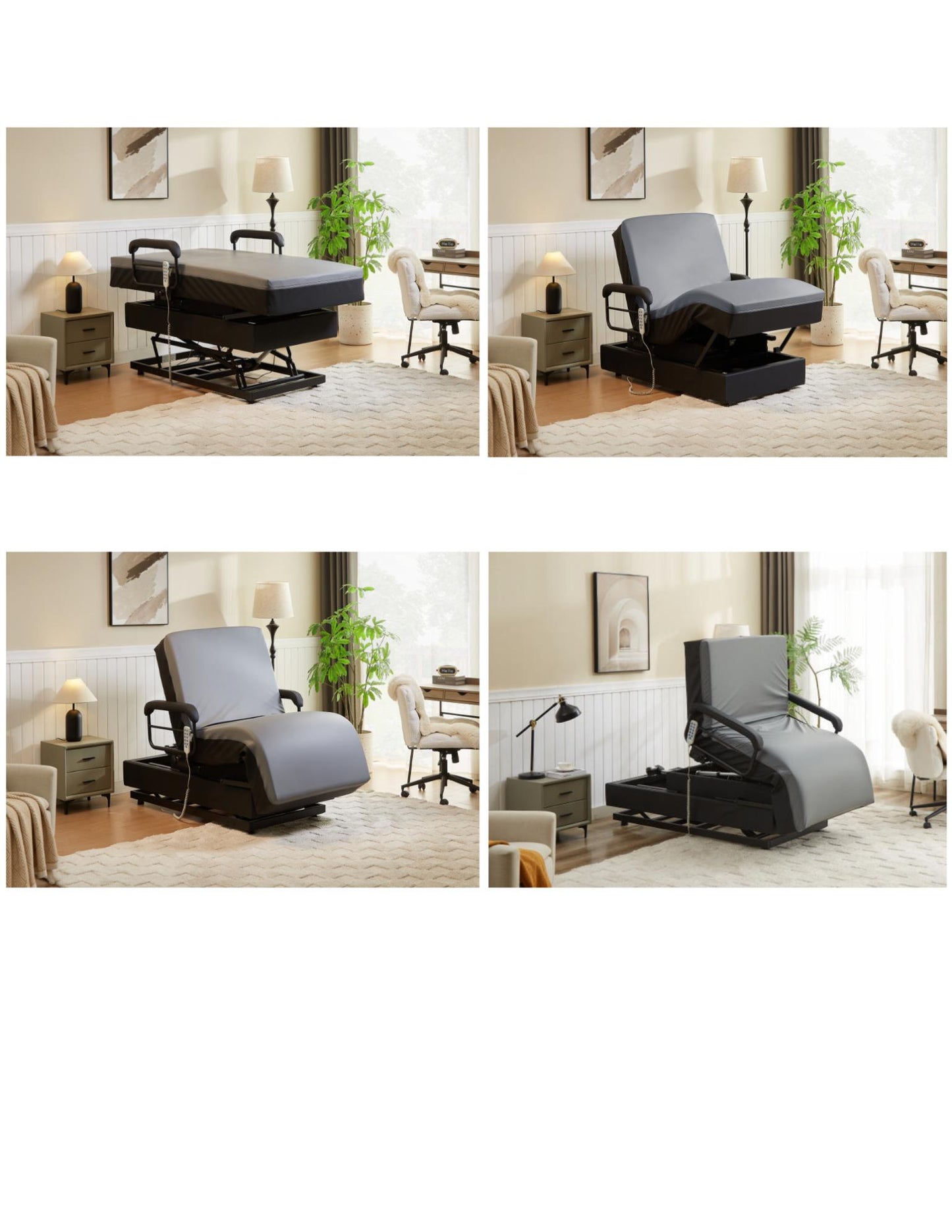 Hi-Lo EZ Lift Adjustable Bed with Mattress
