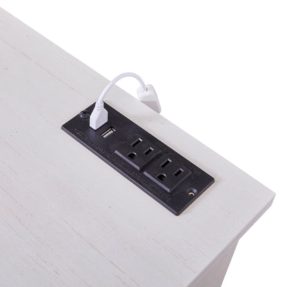 Modern Farmhouse LED Charging Station Wine & Coffee Bar