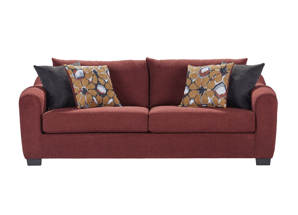 Paprika Merino Sofa and Loveseat