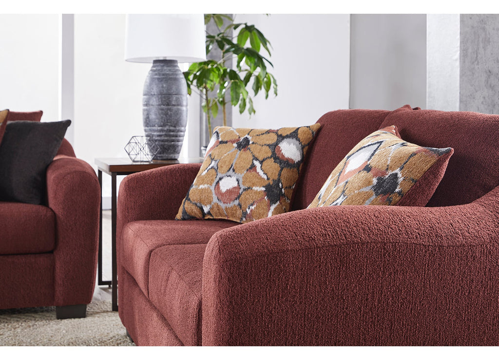 Paprika Merino Sofa and Loveseat