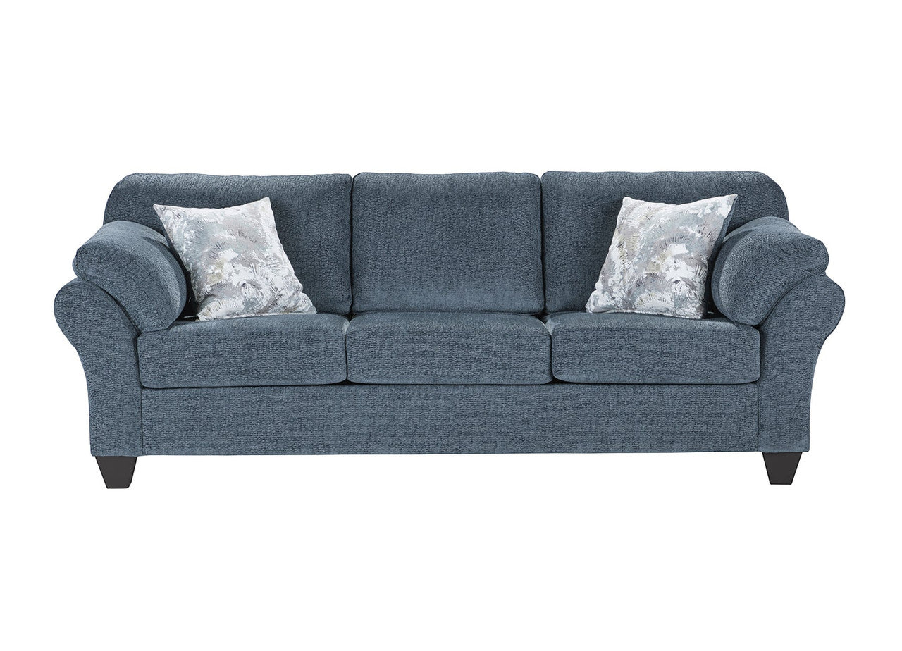 Yoga Blue Sofa and Loveseat