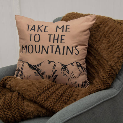 Take me to the Mountains Accent Pillow