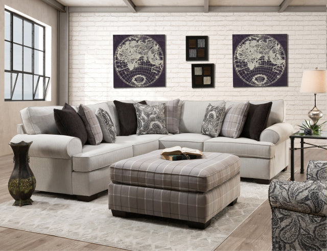 Closeout- Alabaster Gray Sectional