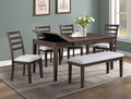 Farmhouse Drawer and Storage Ladderback Dining Set