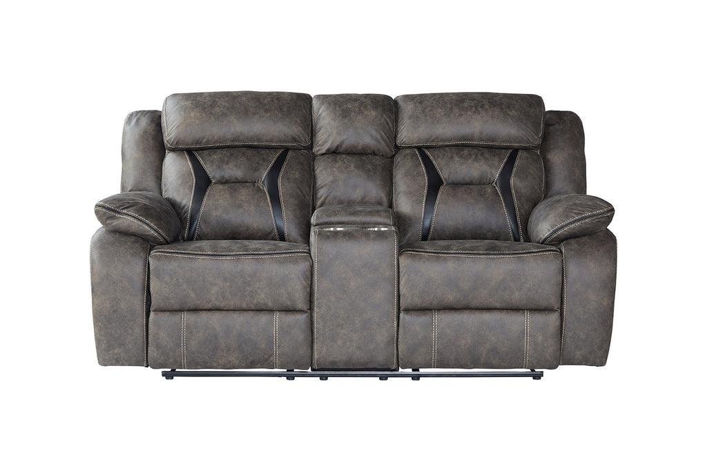 Remington Bay Reclining Sofa and Reclining Console Loveseat