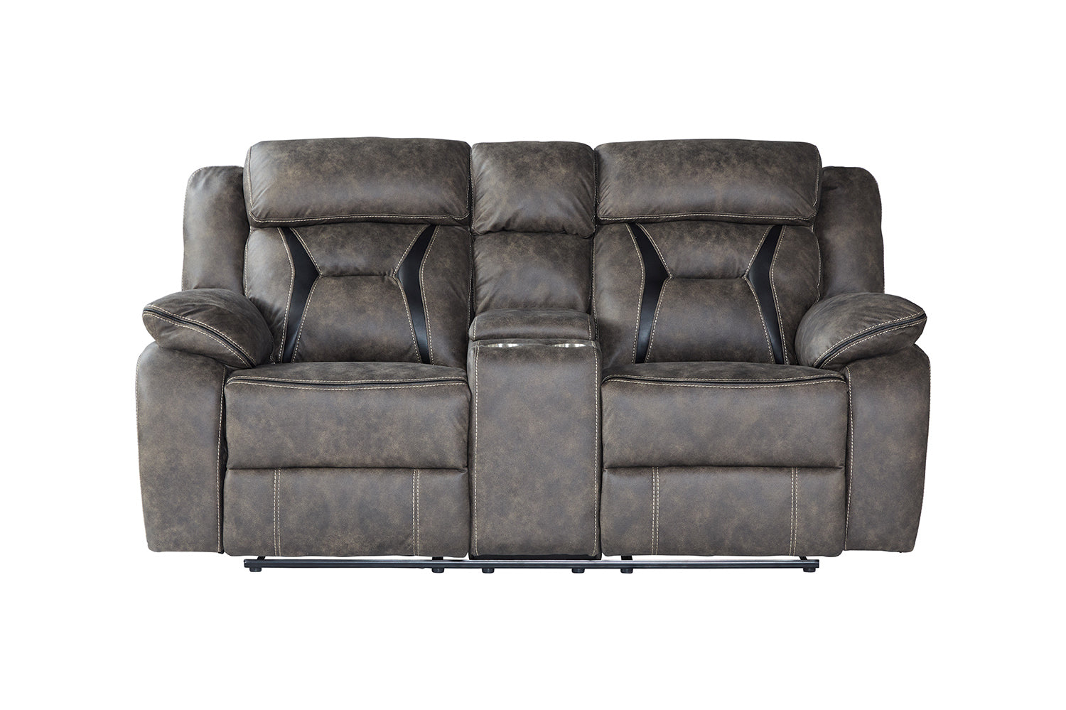 Remington Bay Reclining Sofa and Reclining Console Loveseat