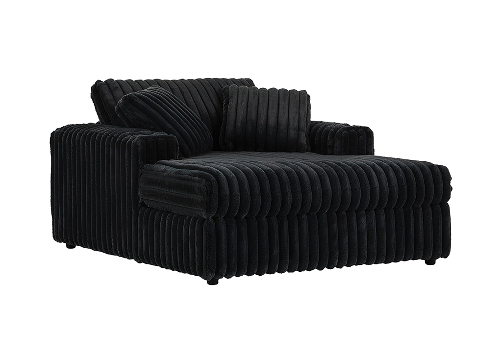 Teddy Bear Black Theater Chaise Lounger