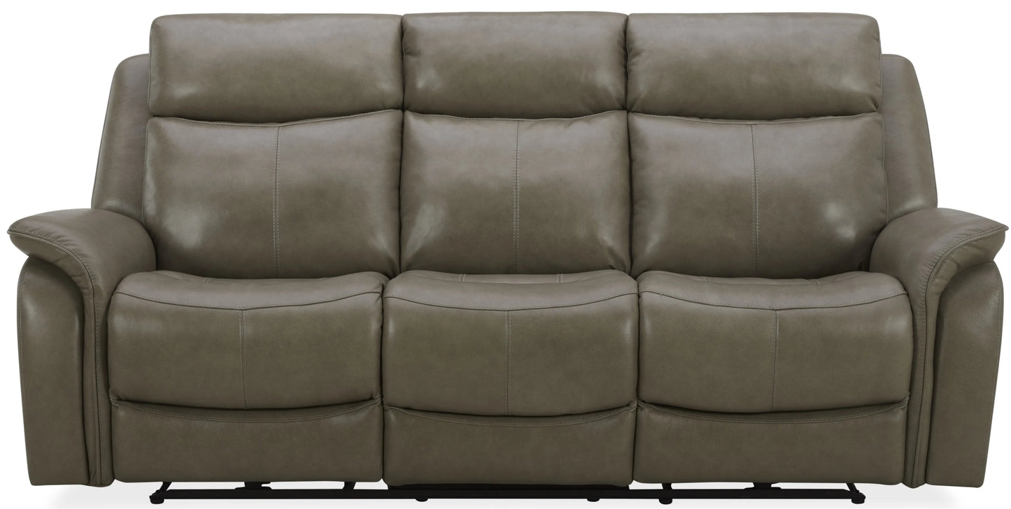 Zero Gravity Power Reclining Leather Cobblestone Sofa and Loveseat