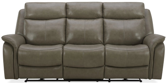Zero Gravity Power Reclining Leather Cobblestone Sofa and Loveseat