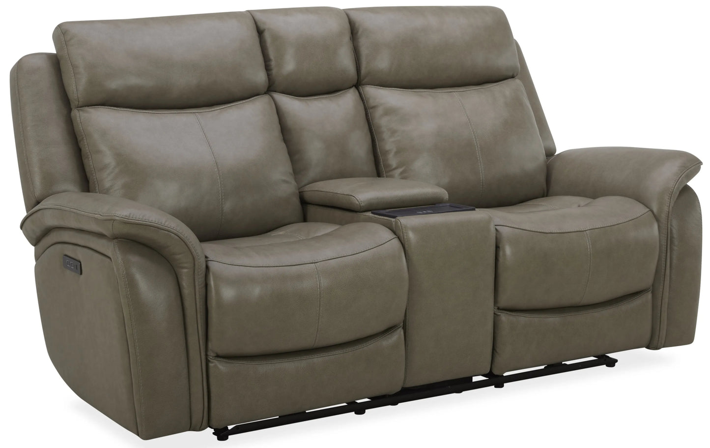 Zero Gravity Power Reclining Leather Cobblestone Sofa and Loveseat