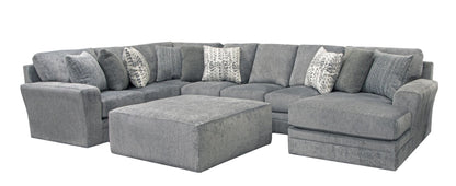 Arctic Glacier Gray Sectional with Chaise
