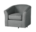 Jitterbug Gray Swivel Accent Chair