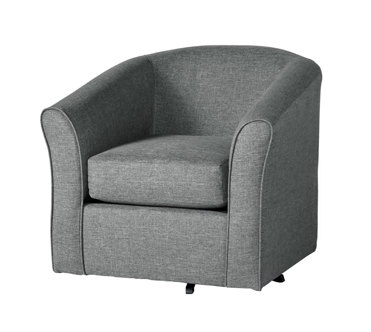 Jitterbug Gray Swivel Accent Chair