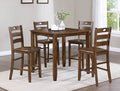 Ashborn Brown Keyhole Counter Dining Set