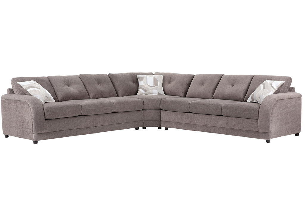 Fossil Large Wedge Sectional with Sleeper Option