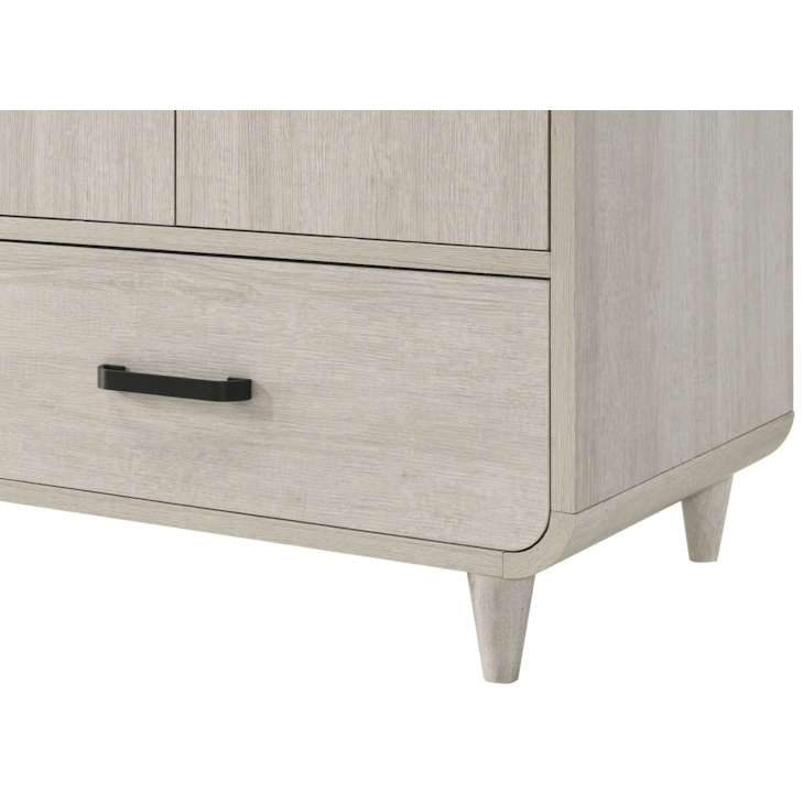 Nyomi Driftwood Whitewash Standing Clothes Armoire