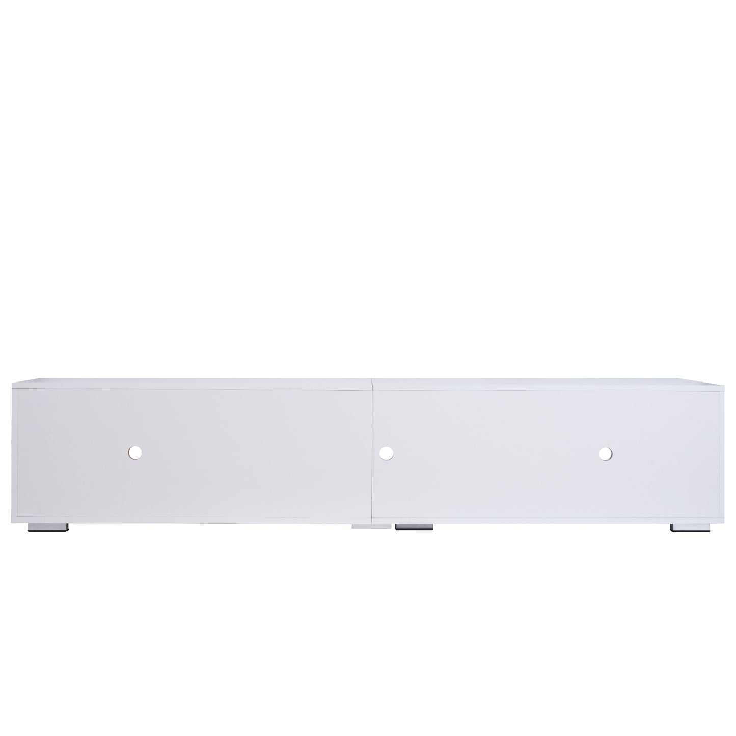 Modern LED TV Stand Entertainment Center with Storage and Glass Shelves High Glossy TV cabinet Table for Living Room Bedroom