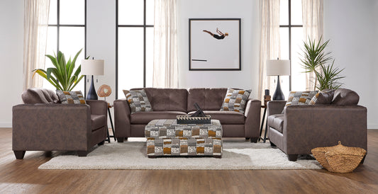 Mylo Buckskin Sofa and Loveseat