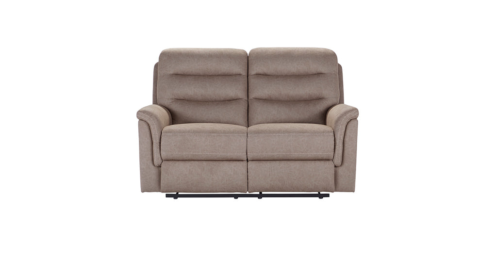 Mushroom Reclining Sofa and Reclining Loveseat