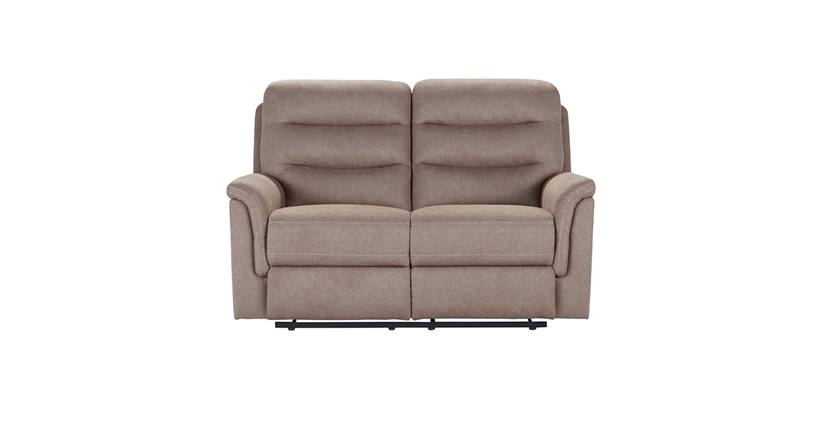 Mushroom Reclining Sofa and Reclining Loveseat