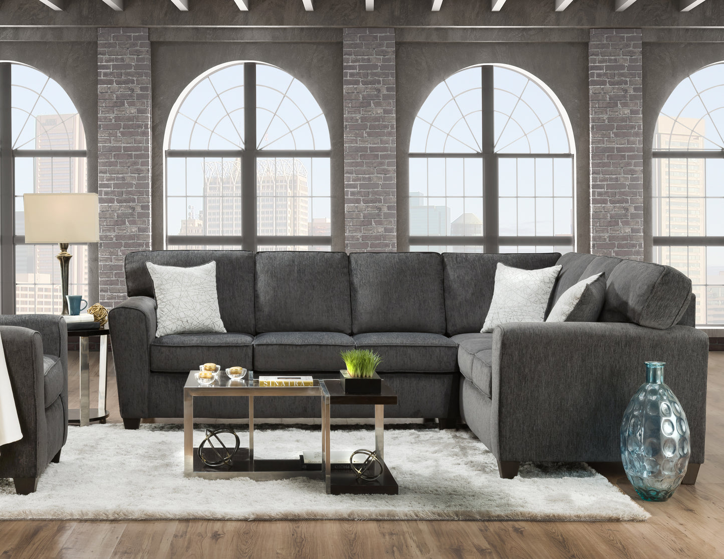 Tofino Kohl Gray Sectional