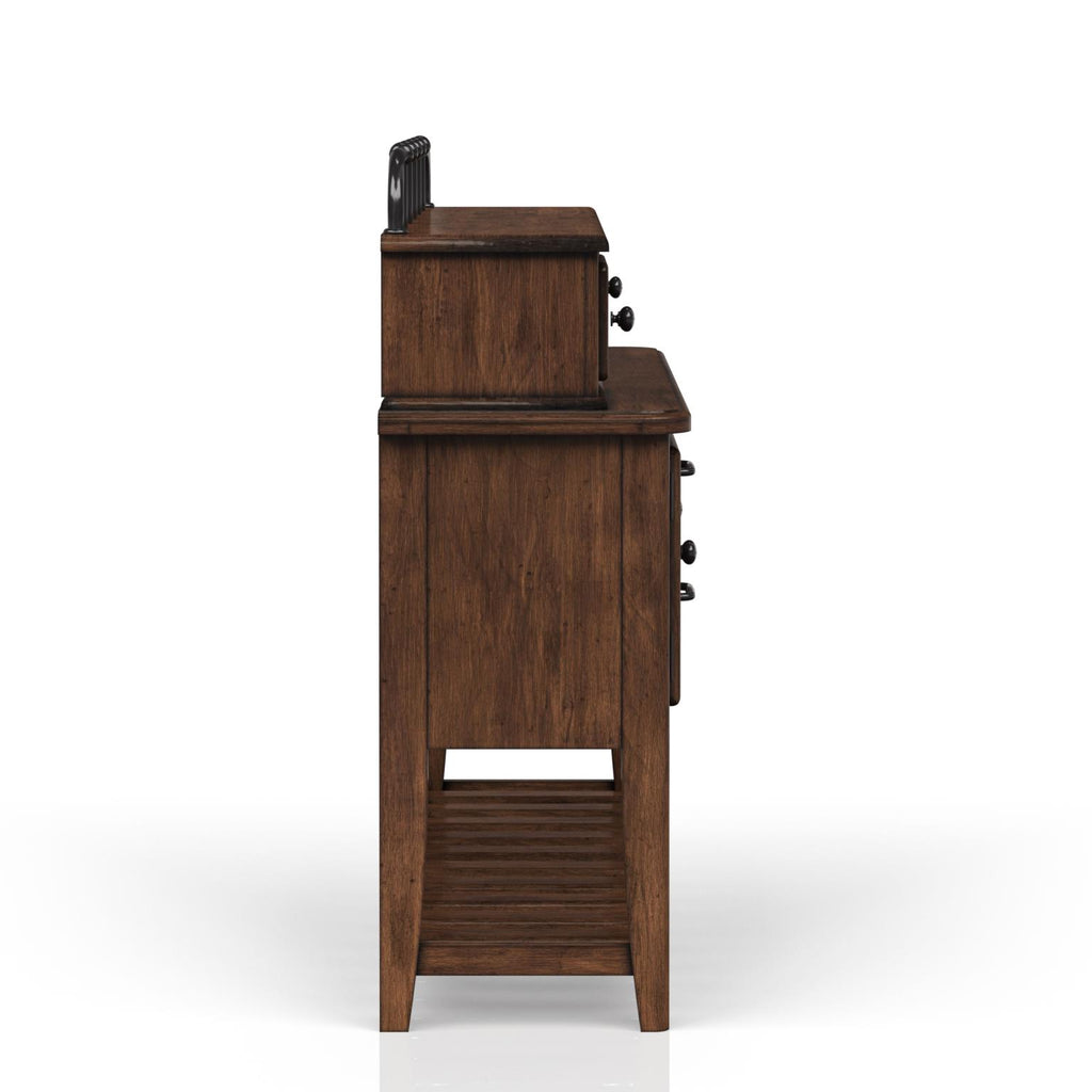 Closeout-Danville Drawer Table with 6 Tray Chairs