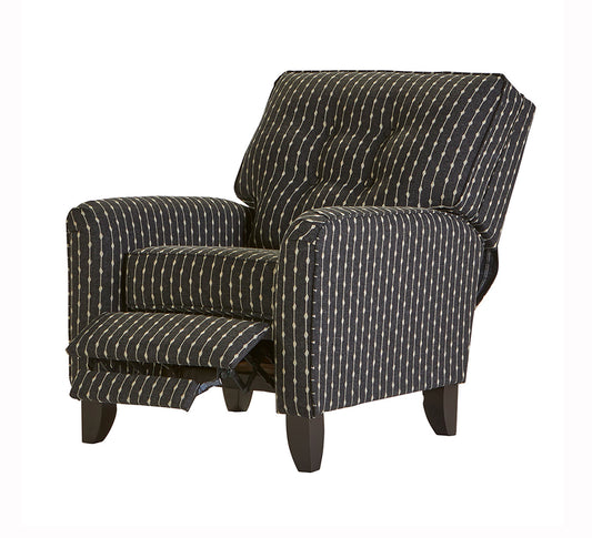 Indian Trail Raven Black Reclining Accent Chair