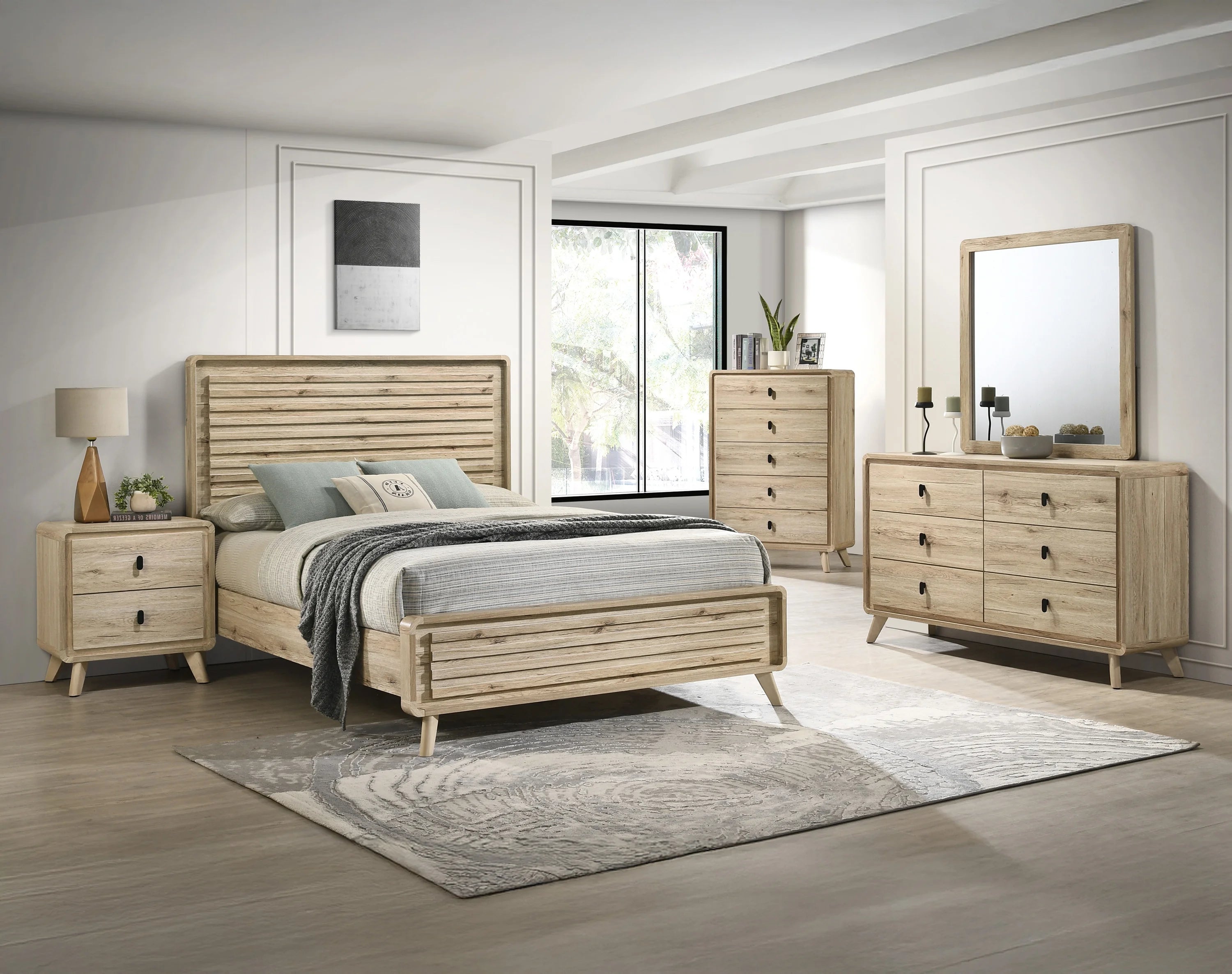 Rustic Dawson Creek Queen Size Bedroom Set