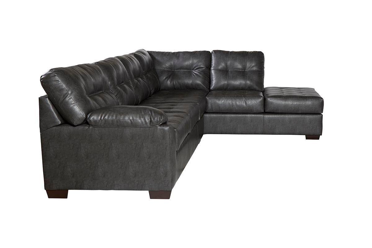 Closeout Cinder Gray Right Front Chaise Sectional