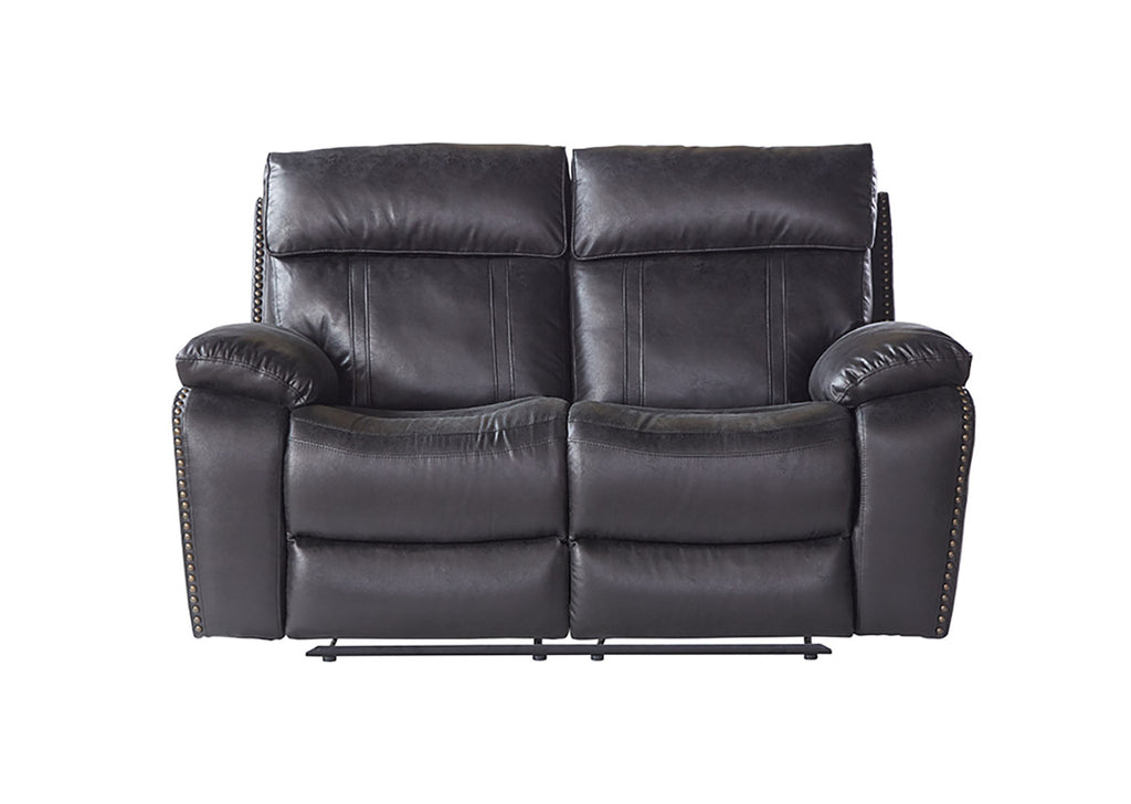 Ridgeline Midnight Reclining Sofa and Reclining Loveseat