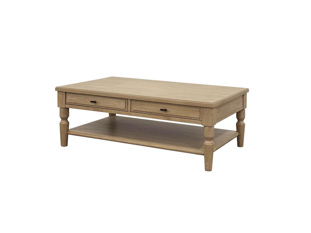 Tarrington Cashew Drawer Cocktail Table and Two End Tables