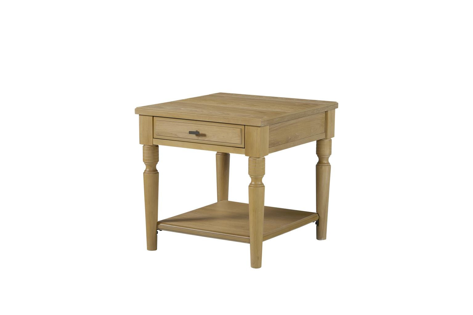 Tarrington Cashew Drawer Cocktail Table and Two End Tables