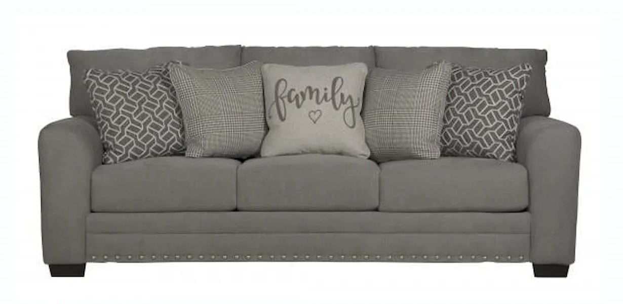 Cutler Ash Gray Family Sofa and Loveseat