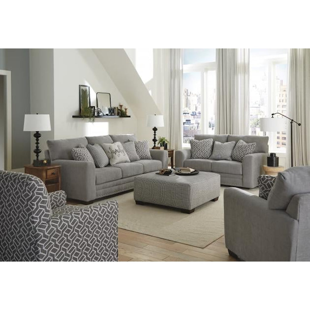 Cutler Ash Gray Family Sofa and Loveseat