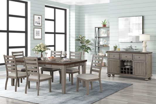 Will Counter Drawer Dining Table with 6 Chairs