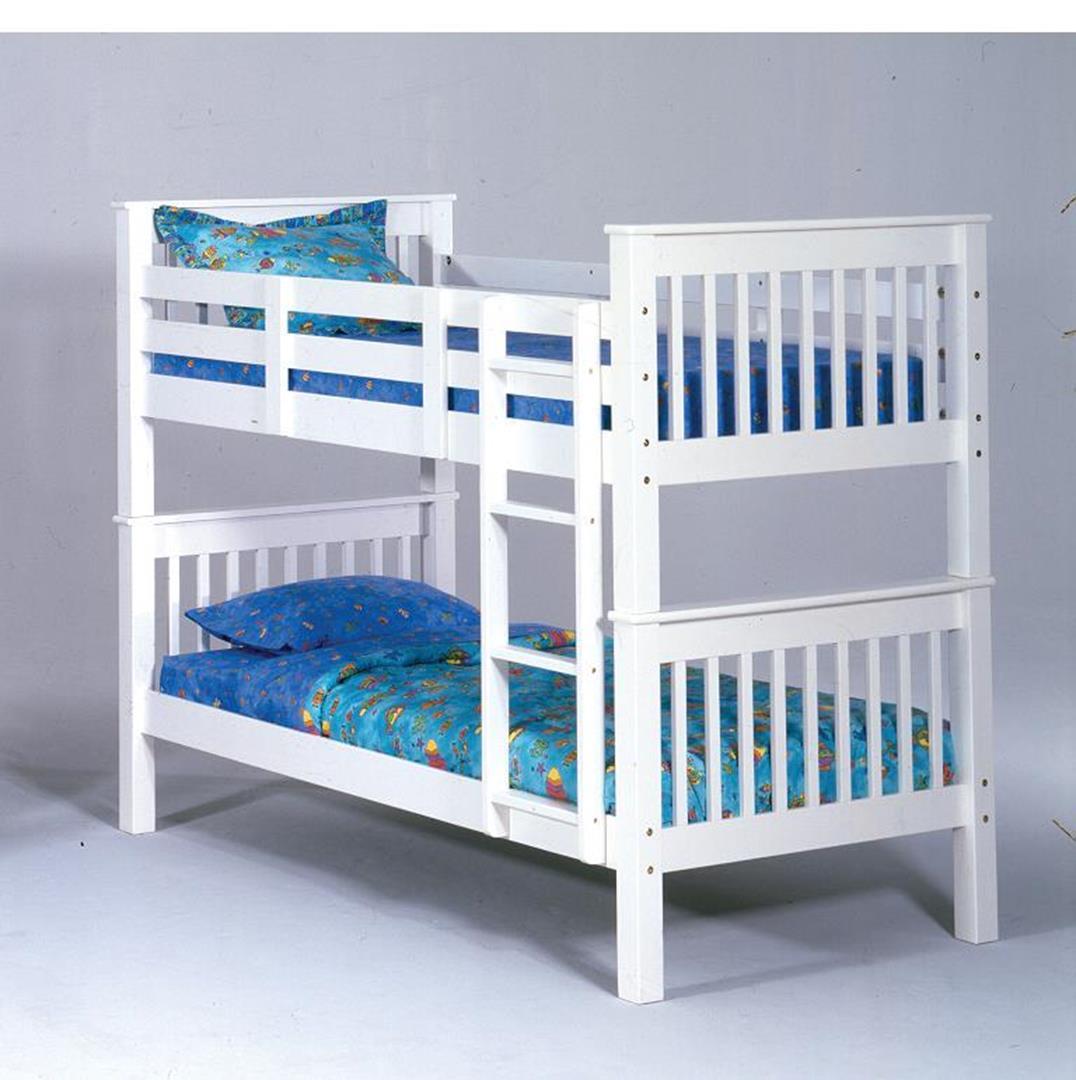 Closeout- White Twin over Twin Bunkbed