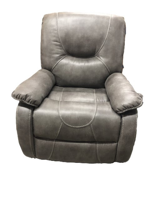 Small Space Glider Recliner in Metal Gray