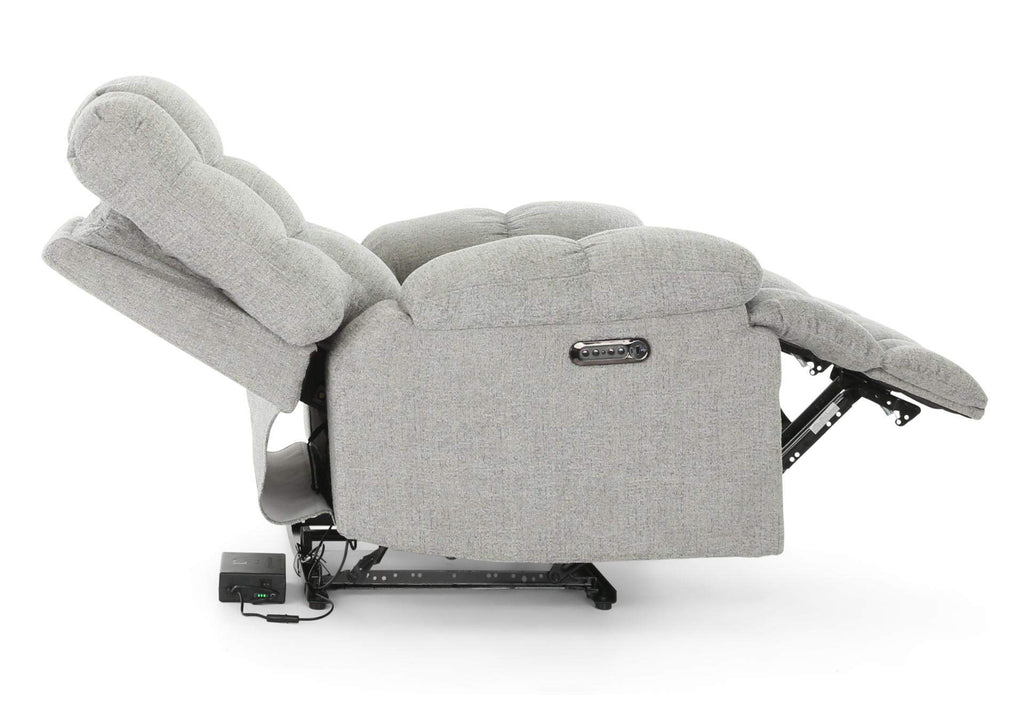 Extra Large Power Rockaway Recliner in Barley
