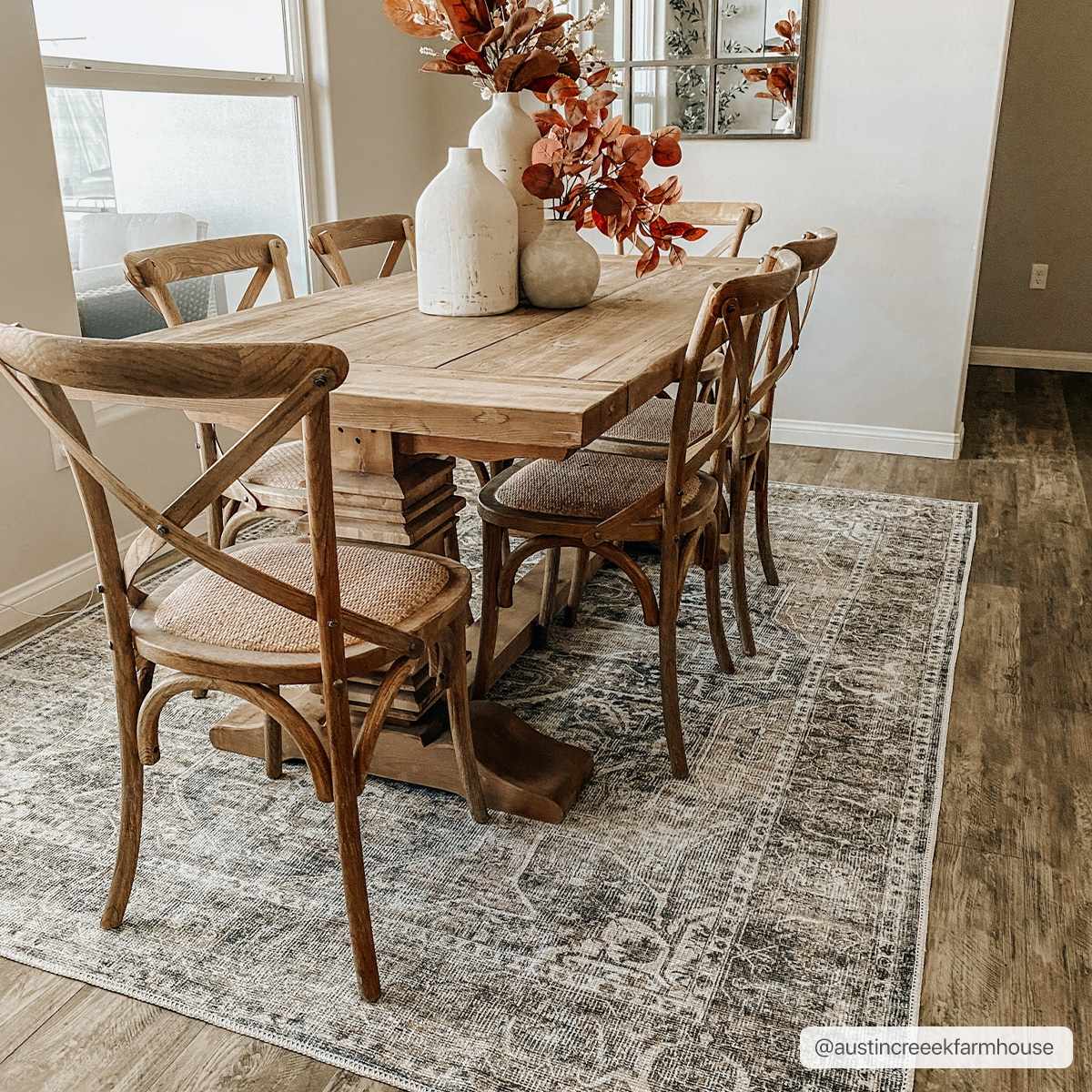 Mignon Washable Area Rug: 5'3" x 7'3" Rectangle