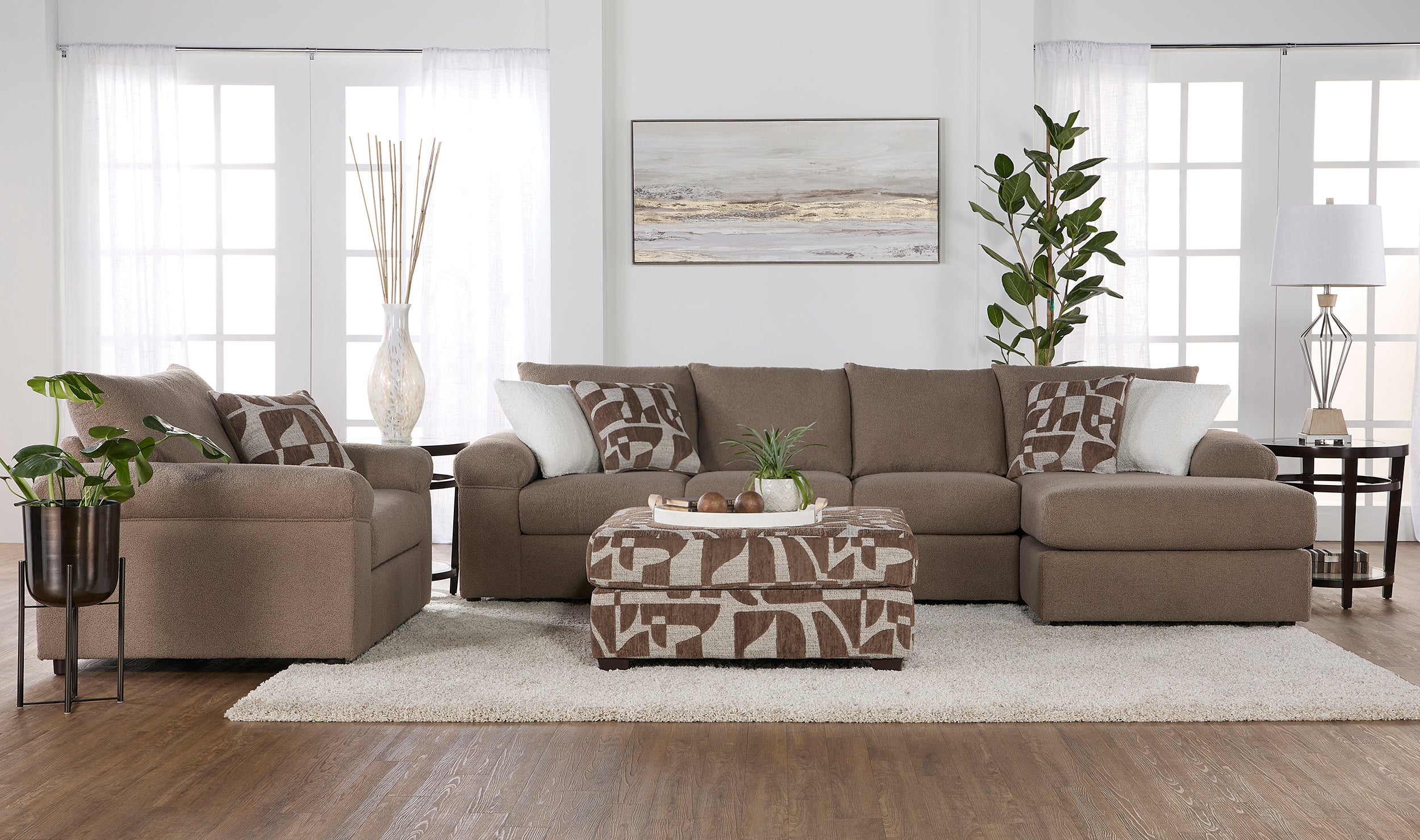 Cush Putty 2 pc. Right Side Chaise Sectional