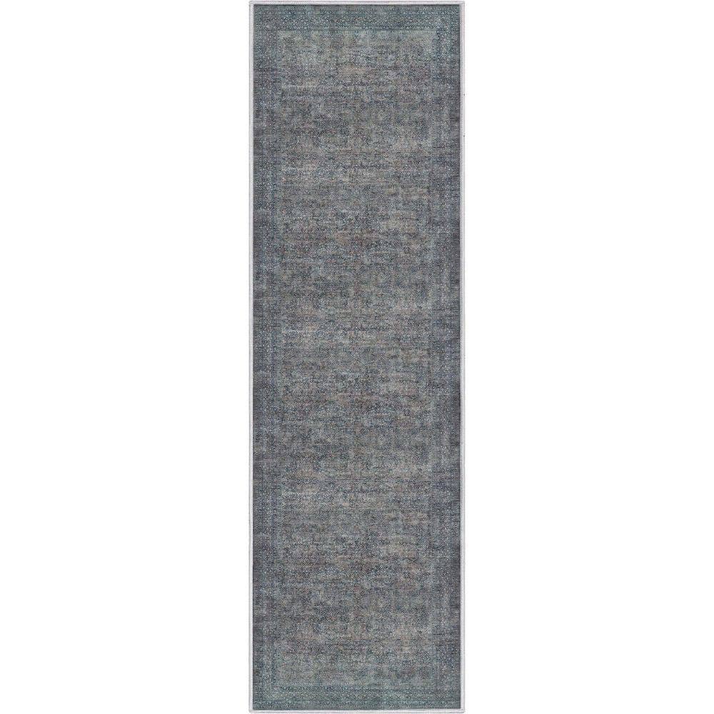 Juliette Vintage Persian Oriental Blue Flat-Weave Rug: 6' x 9'