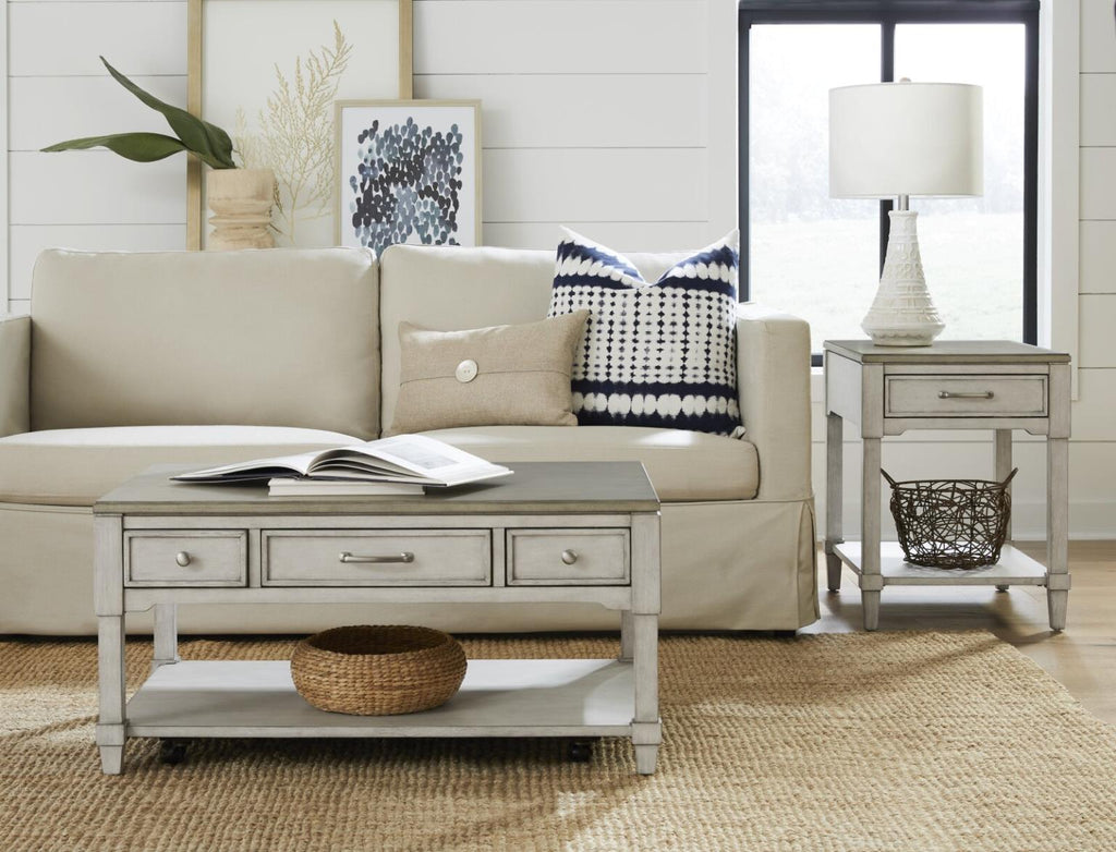 Surfside Stormy Gray Coffee Table Set