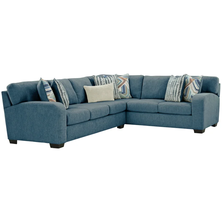 Ocean Wave Blue Sectional - Closeout