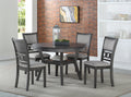 Gia Gray Starburst Large Round Dining Set