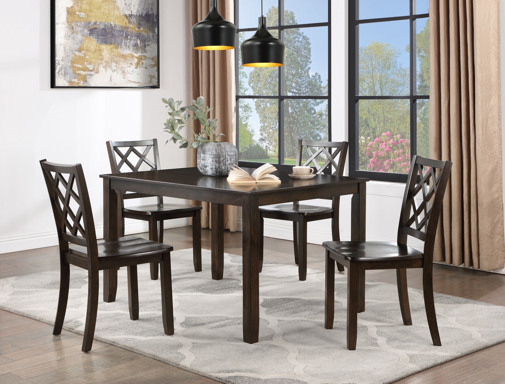 Duplessis 5 piece dining outlet set