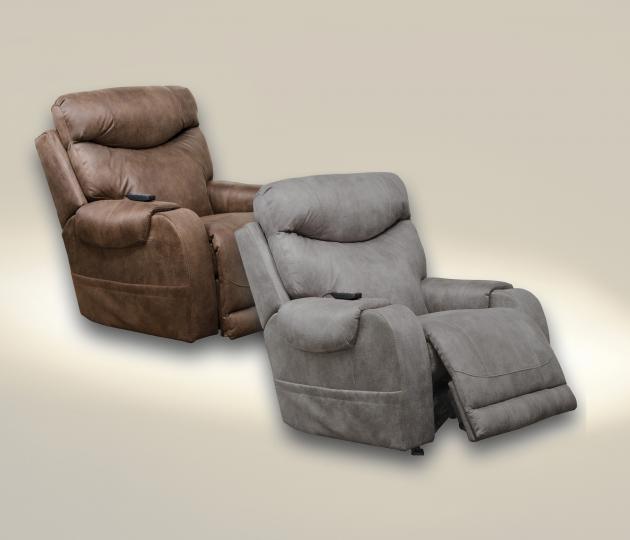 Catnapper Recharger Power Massage Rocking Recliner with Heat in Gray