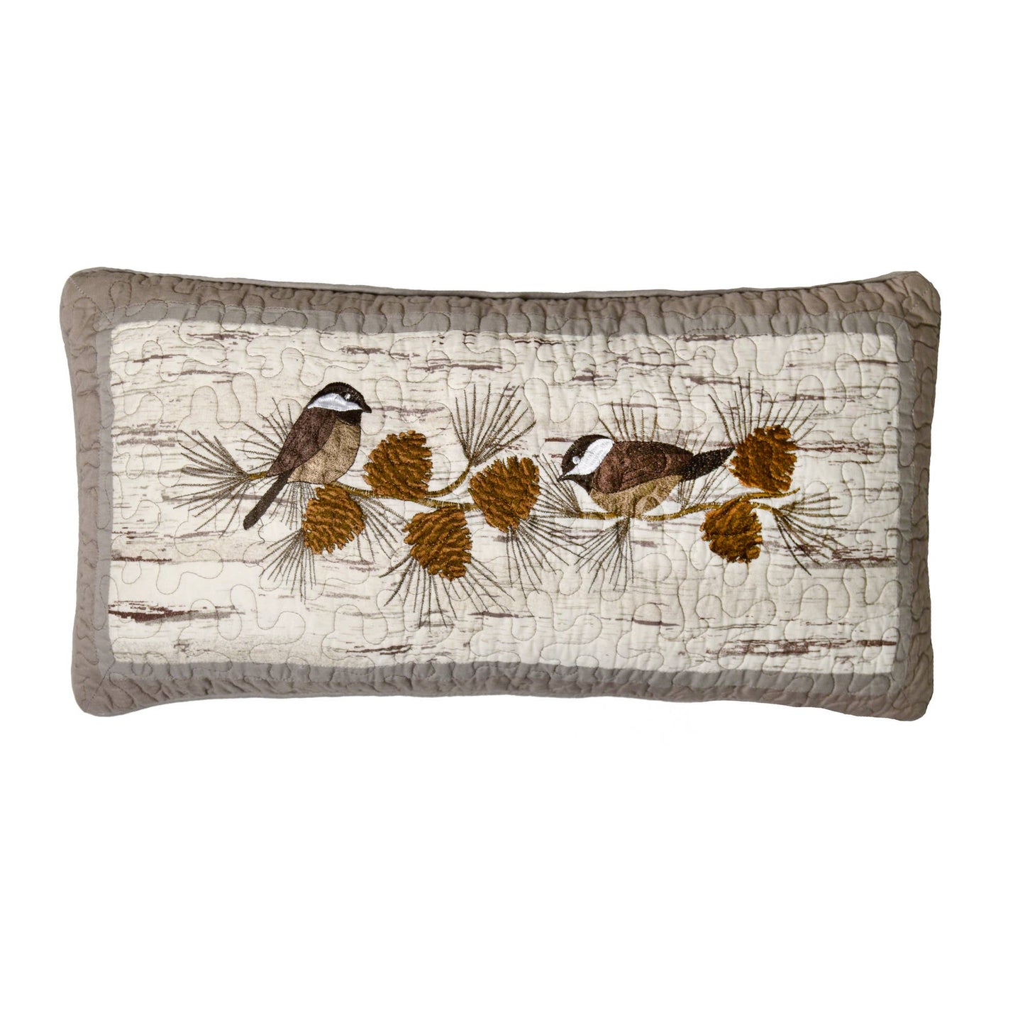 Birch Forest Chickadee Pillow