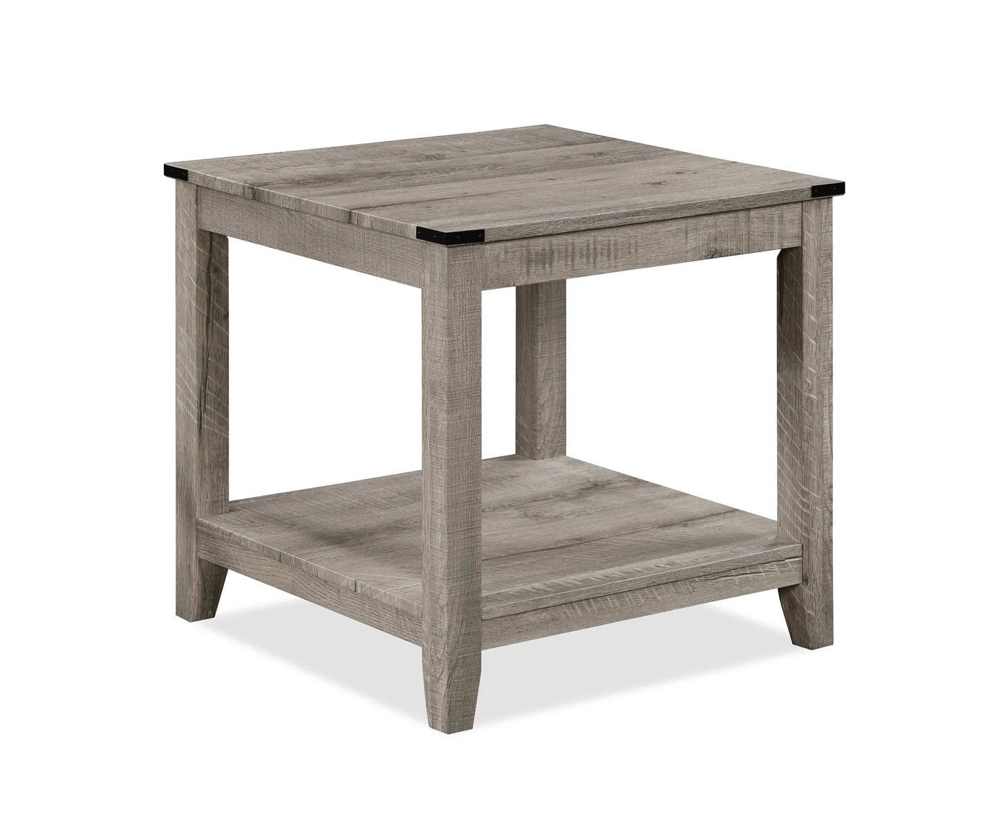 Milton Gray Beige Farmhouse Coffee Table Set