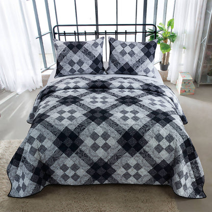 Closeout Sale! London Lightweight 3pc Quilted King Bedding Set